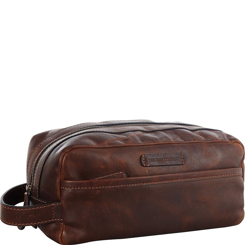 FRYE Men's Logan Large Travel Dopp Kit, Dark Brown, One Size - Image 3